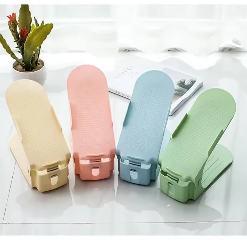 SpaceSaver™ Adjustable Double-Layer Shoe Rack (10pcs Set)
