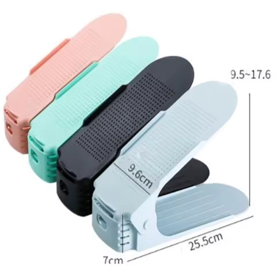 SpaceSaver™ Adjustable Double-Layer Shoe Rack (10pcs Set)